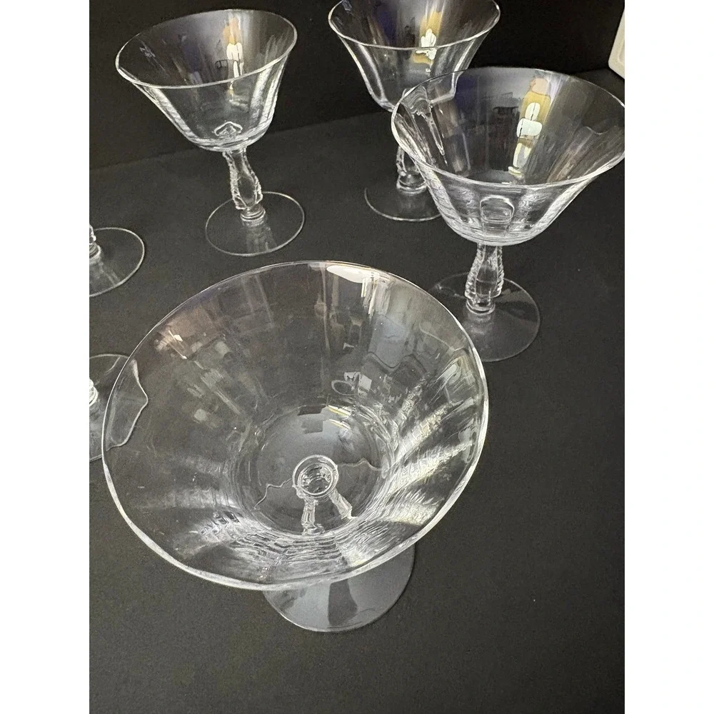 Silver Flutes By Fostoria set six